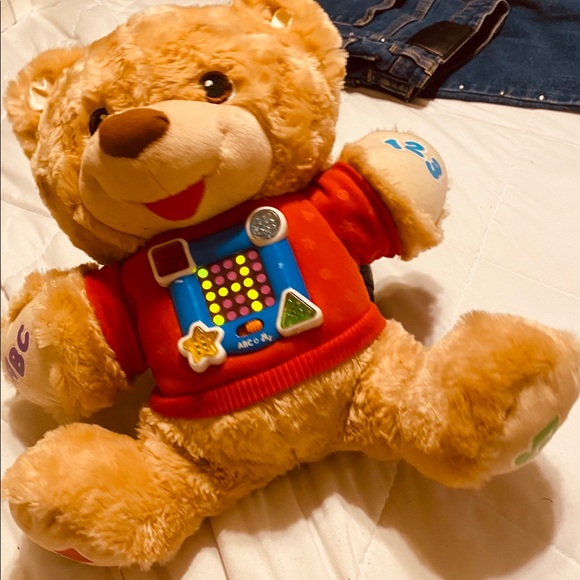 abc teddy bear fisher price